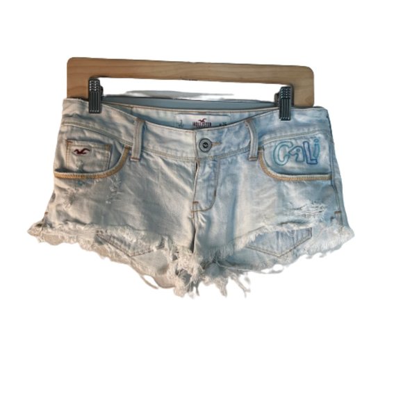 Hollister Pants - Hollister Cali Jean Denim Cutoff Ripped Distressed Shorts Size 3